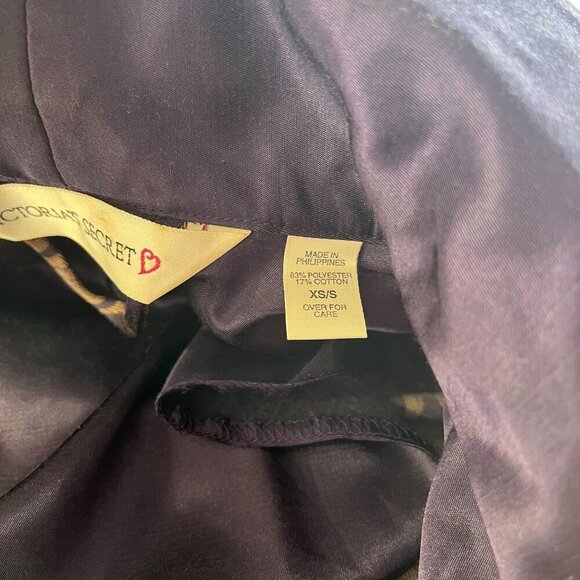 Victoria's Secret Floral Motif Purple Robe Kimono Belted Size XS/Small Ladies - Picture 7 of 12